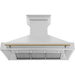 ZLINE Autograph Bronze Package - 48 in. Rangetop, 48 in. Range Hood, Dishwasher, Refrigerator