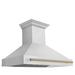 ZLINE Autograph Bronze Package - 48 in. Rangetop, 48 in. Range Hood, Dishwasher, Refrigerator, Microwave Drawer, Wall Oven