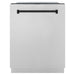 ZLINE Autograph Edition 24 In. Tall Dishwasher, Touch Control, in Stainless Steel with Matte Black Handle, DWMTZ-304-24-MB