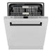 ZLINE Autograph Edition 24 In. Tall Dishwasher, Touch Control, in Stainless Steel with Matte Black Handle, DWMTZ-304-24-MB