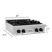 ZLINE Autograph Edition 30 in. Porcelain Rangetop with 4 Gas Burners In DuraSnow Stainless Steel and Matte Black Accents RTSZ-30-MB