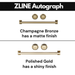 ZLINE Autograph Edition 48 Inch Porcelain Rangetop with 7 Gas Burners In Black Stainless Steel and Gold Accents RTBZ-48-G