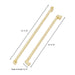 ZLINE Autograph Edition Gold Handles for 60" Built-in Refrigerator (Set of 4), RBIVHZ-G-60