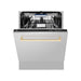 ZLINE Autograph Gold Package - 36 in. Rangetop, 36 in. Range Hood, Dishwasher, Refrigerator, Microwave Drawer, Wall Oven