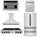 ZLINE Autograph Matte Black Package - 48 in. Rangetop, 48 in. Range Hood, Dishwasher, Refrigerator, Microwave Oven