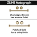 ZLINE Autograph Package - 30 In. Gas Range, Range Hood in Stainless Steel with Champagne Bronze Accents, 2AKP-RGRH30-CB