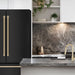 ZLINE Autograph Package - 30 In. Gas Range, Range Hood, Refrigerator, and Dishwasher in Black Stainless Steel with Champagne Bronze Accents, 4AKPR-RGBRHDWV30-CB