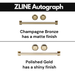 ZLINE Autograph Package - 30 Inch Gas Range, Range Hood, Dishwasher, Refrigerator in Stainless Steel with Gold Accents, 4KAPR-RGRHDWM30-G