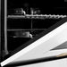 ZLINE Autograph Package - 36 In. Gas Range, Range Hood, Dishwasher in White with Gold Accents, 3AKP-RGWMRHDWM36-G