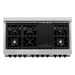 ZLINE Autograph Package - 48 In. Dual Fuel Range, Range Hood in Stainless Steel with Matte Black Accents, 2AKP-RARH48-MB