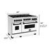 ZLINE Autograph Package - 48 In. Dual Fuel Range, Range Hood, Refrigerator with Water and Ice Dispenser, Dishwasher in Stainless Steel with Matte Black Accents, 4AKPR-RAWMRHDWM48-MB