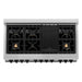 ZLINE Autograph Package - 48 In. Gas Range and Range Hood with White Matte Door and Matte Black Accents, 2AKPR-RGWMRH48-MB