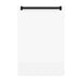 ZLINE Autograph Series 18 In. Dishwasher in White Matte with Matte Black Handle, DWVZ-WM-18-MB