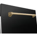 ZLINE Autograph Series 24 inch Tall Dishwasher In Black Stainless Steel with Champagne Bronze Handle DWVZ-BS-24-CB