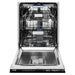 ZLINE Autograph Series 24 inch Tall Dishwasher In Black Stainless Steel with Champagne Bronze Handle DWVZ-BS-24-CB