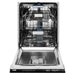 ZLINE Autograph Series 24 inch Tall Dishwasher In Black Stainless Steel with Gold Handle DWVZ-BS-24-G