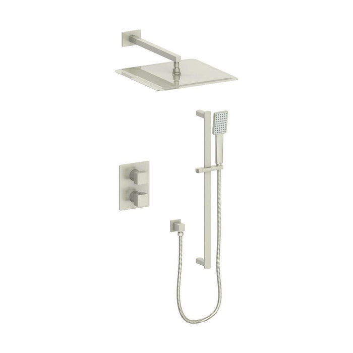 ZLINE Crystal Bay Thermostatic Shower System In Brushed Nickel CBY-SHS-T2-BN