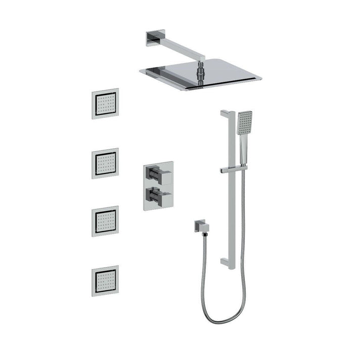 ZLINE Crystal Bay Thermostatic Shower System In Chrome CBY-SHS-T3-CH