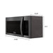 ZLINE Over the Range Convection Microwave Oven in Black Stainless Steel with Modern Handle and Sensor Cooking, MWO-OTR-30-BS