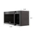 ZLINE Over the Range Convection Microwave Oven in Black Stainless Steel with Traditional Handle and Sensor Cooking, MWO-OTR-H-30-BS